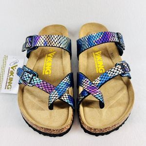 Viking Comfort Revolution ￼Tofino Sandals Size36 Multicolour Purple Blue￼ Fg6